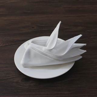 ผ้าเช็ดปาก napkins โรงแรม ร้านอาหาร แน๊ปกิ้น ผ้าเช็ดปากโรงแรม ใช้ผ้า Cotton อย่างดี 17x17 นิ้ว