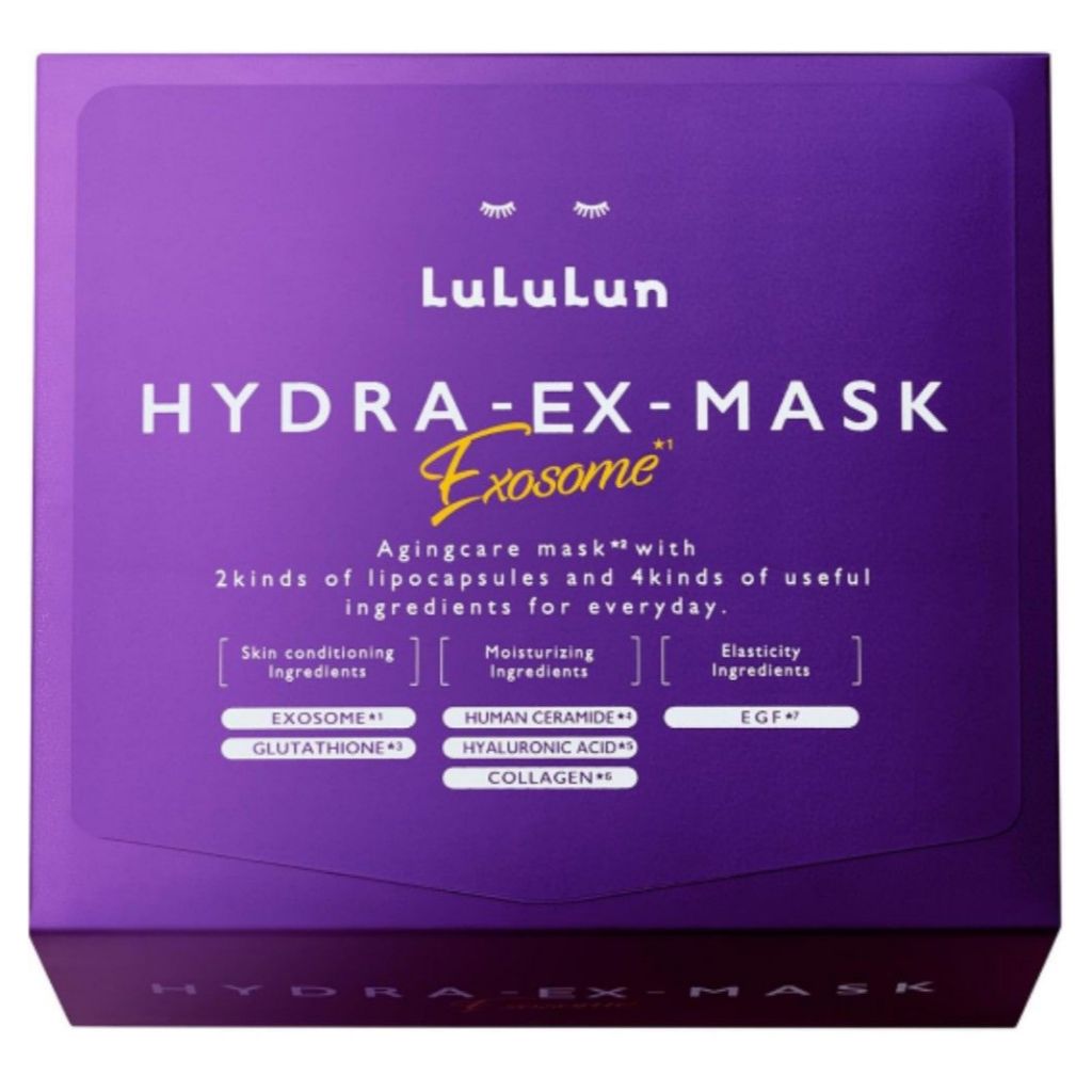 Exosome Lululun Hydra - EX - Mask 🇯🇵  มาส์กหน้าเพิ่มความชุ่มชื้น 28 วัน | ผิวแน่นกระจ่างใส ใน 3 วัน!