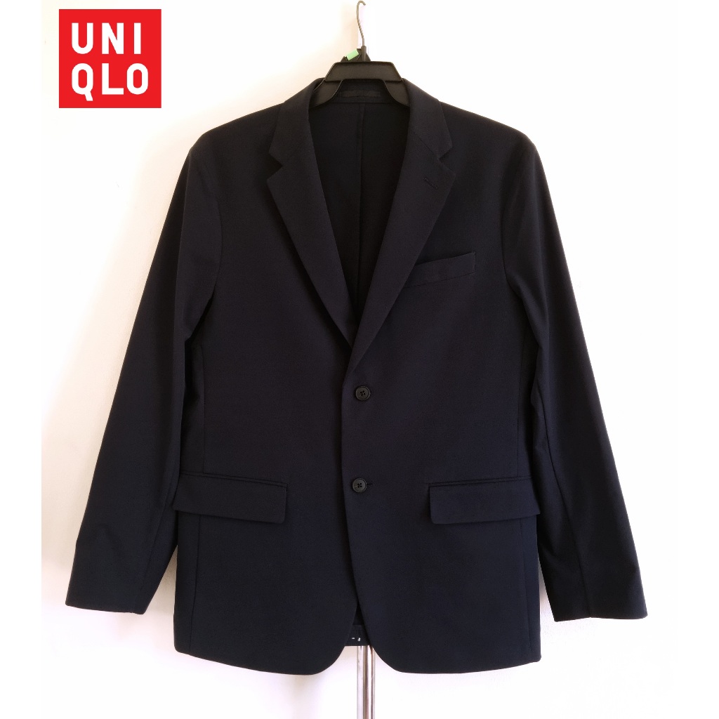 UNIQLO เสื้อสูท สีกรมดำ อก 42 นิ้ว มือสอง