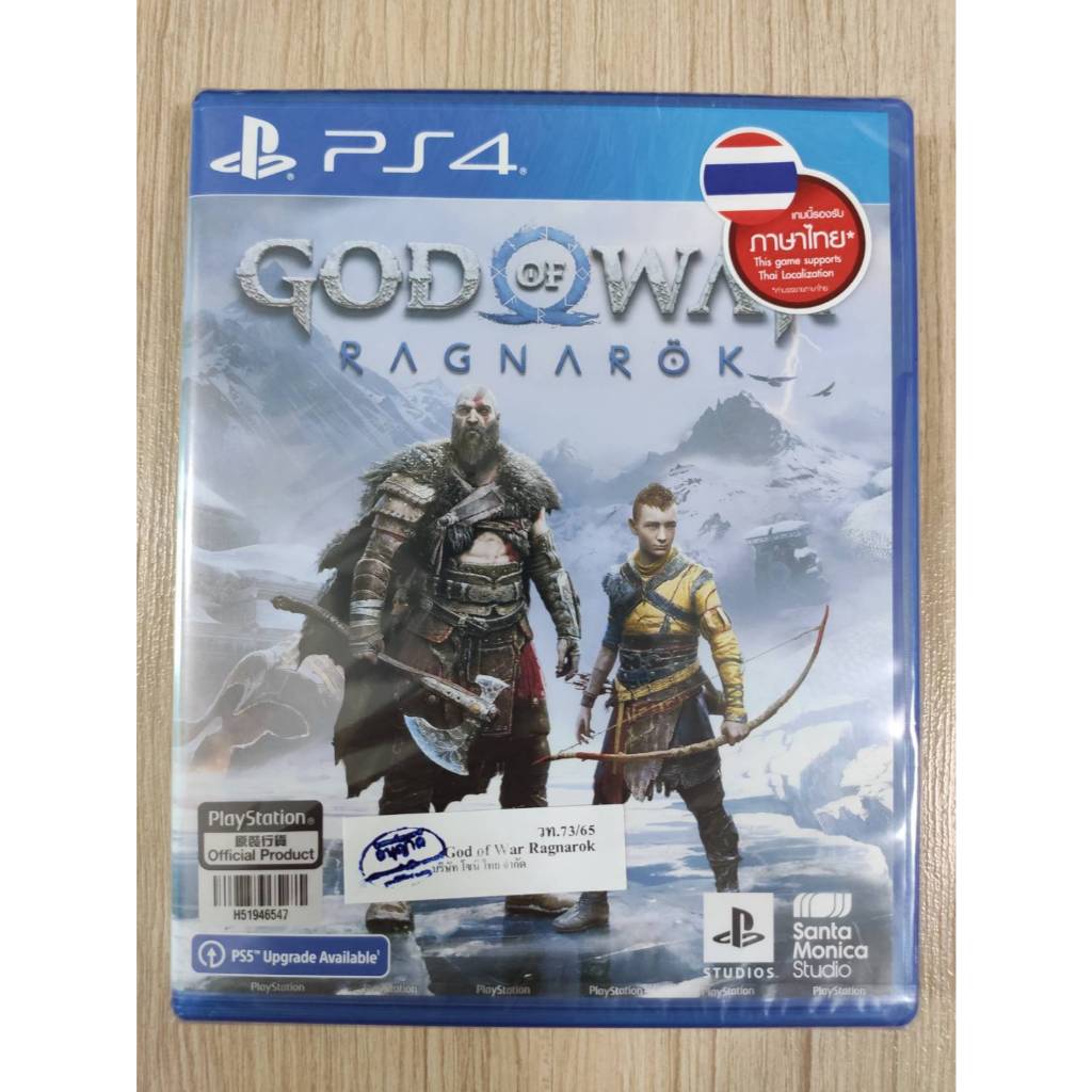 มือ 1 PS4 God of War Ragnarok รองรับภาษาไทย ปกหลัง Zone All ของใหม่ในซีล