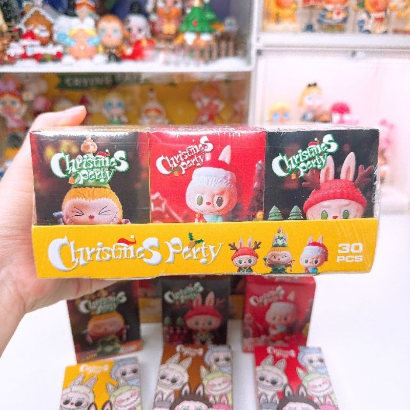 ขนมคริสต์มาสปาร์ตี้ลาบู้ 1 เเพค 30 กล่อง
