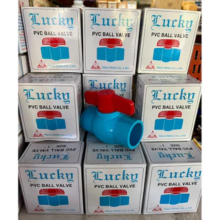 (แพ็ค10,15,20 ชิ้น) บอลวาล์วPVC 1 นิ้ว LUCKY