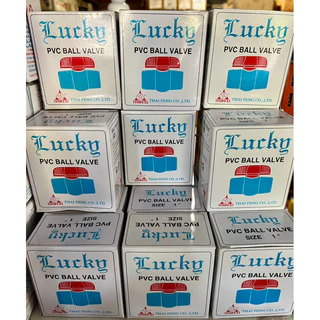(แพ็ค10,15,20 ชิ้น) บอลวาล์วPVC 1 นิ้ว LUCKY