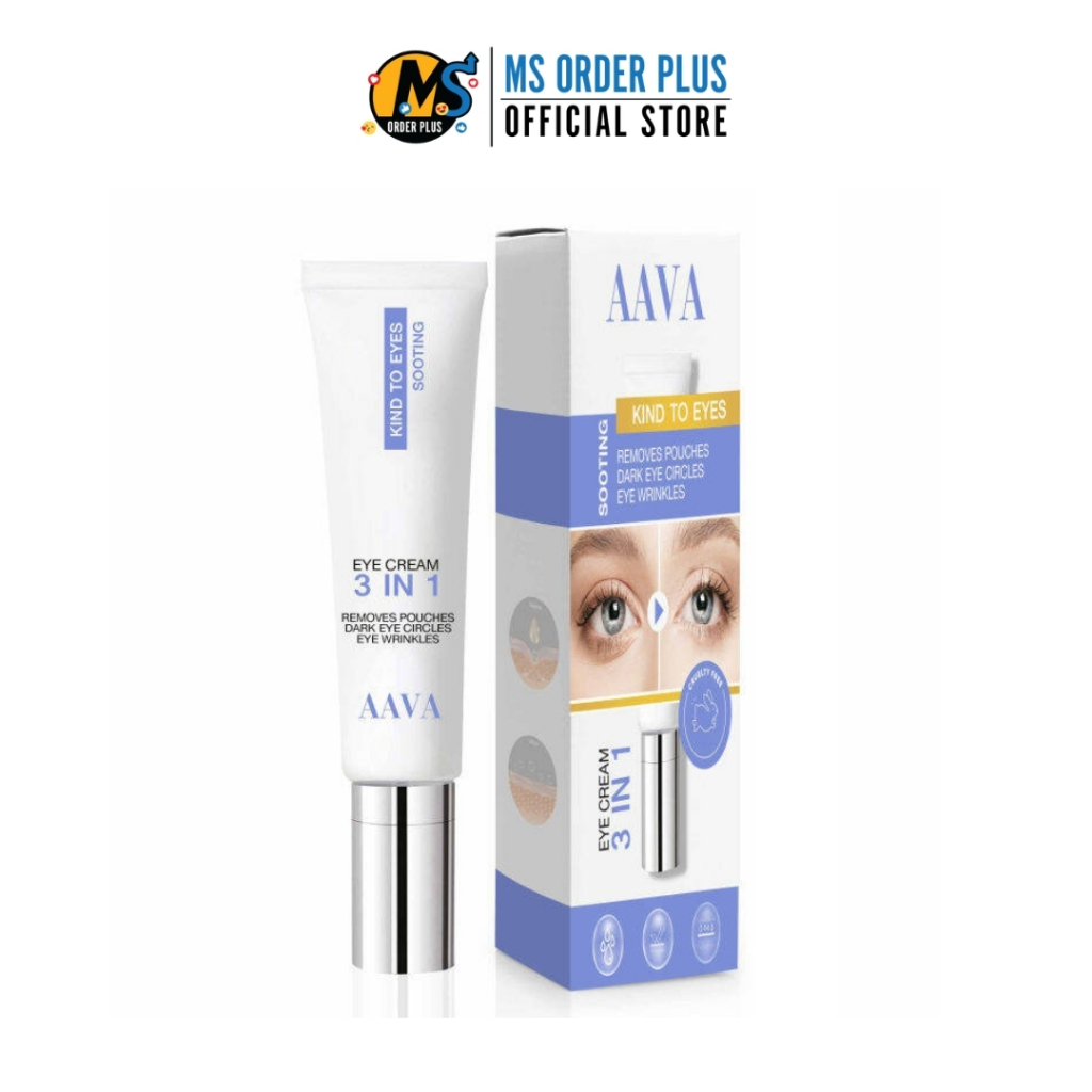 (1 หลอด) ครีมรอบดวงตา AAVA 3in1 Eye Concentrate Cream 15g.