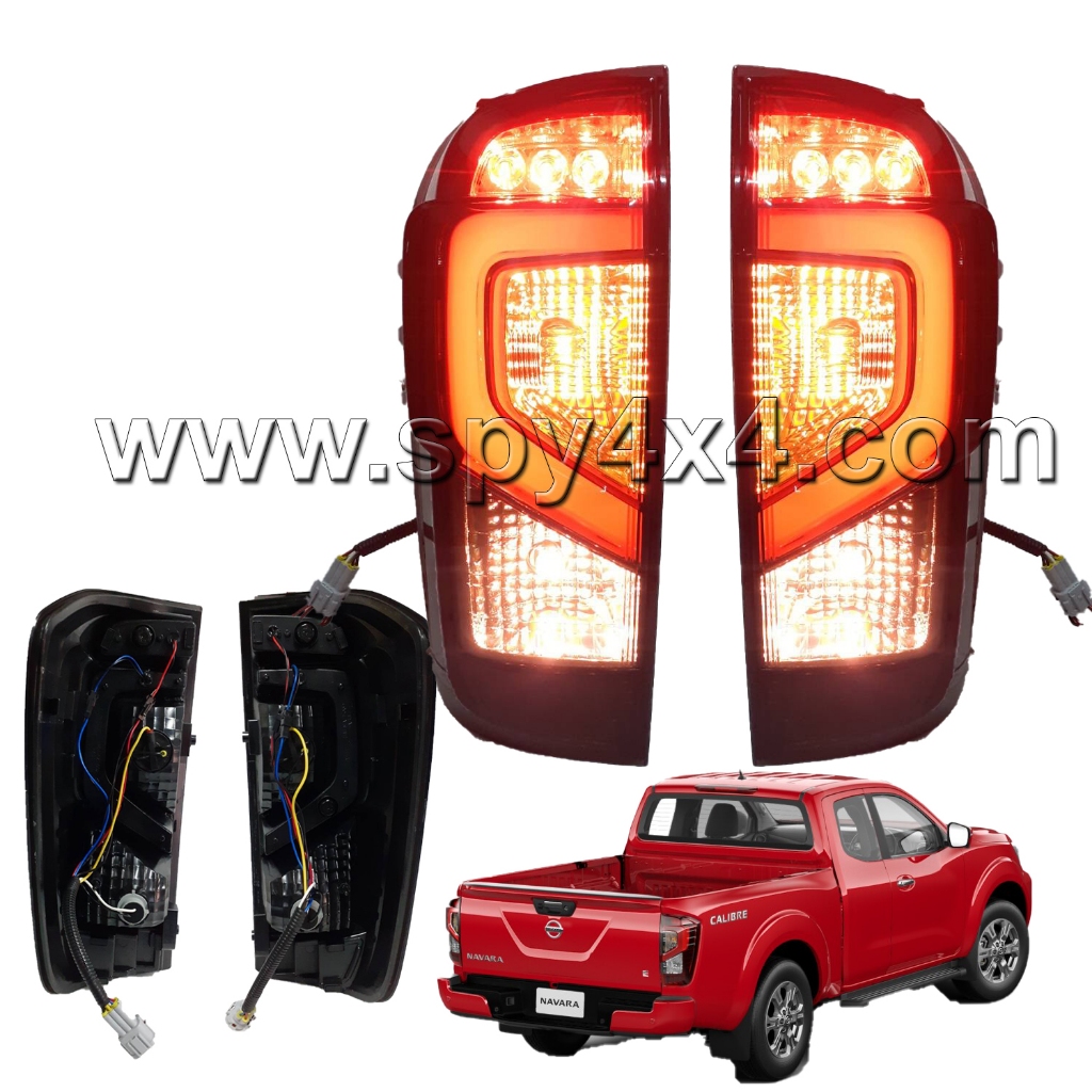 ไฟท้ายแต่ง Nissan Navara 2021 Pro4x,Pro2x โคมดำ (คู่)