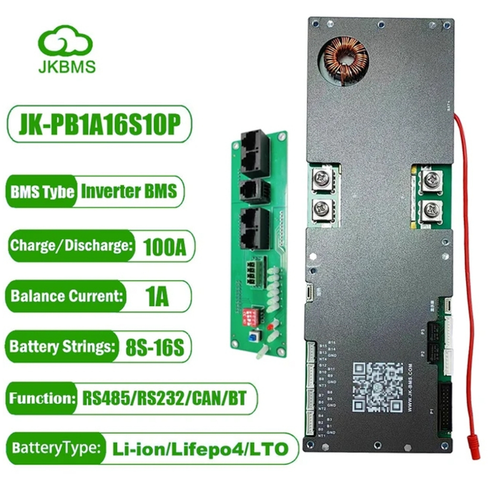 JK BMS PB2A16S10P/15P/20P Active Balance Lifepo4 Battery มี Bluetooth ในตัว เชื่อมต่อกับแอป JK BMS