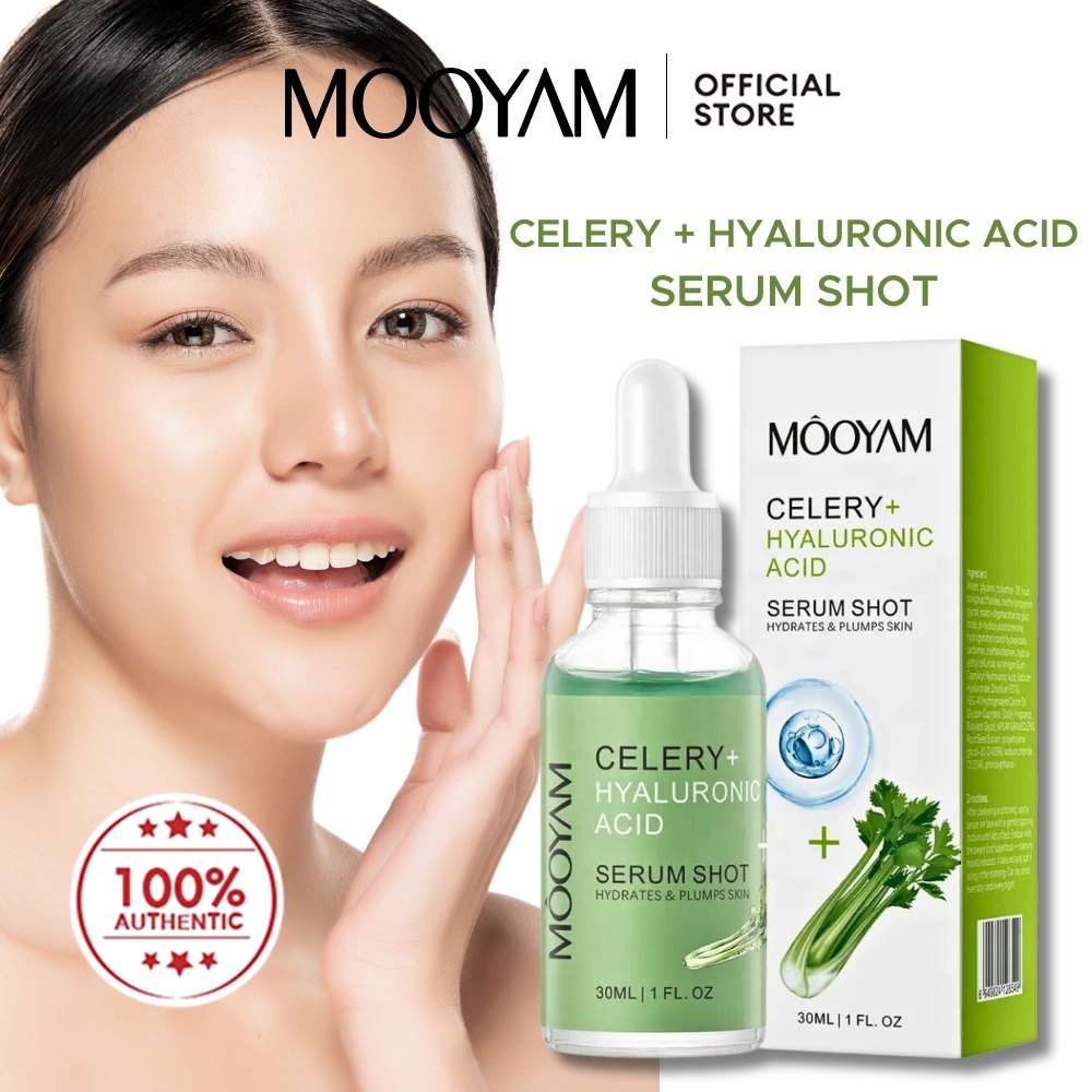 MOOYAM Celery Extract Hydrating Serum 30ml คื่นฉ่ายสกัดเซรั่มให้ความชุ่มชื่นไวท์เทนนิ่งใบหน้าแก่นแท้