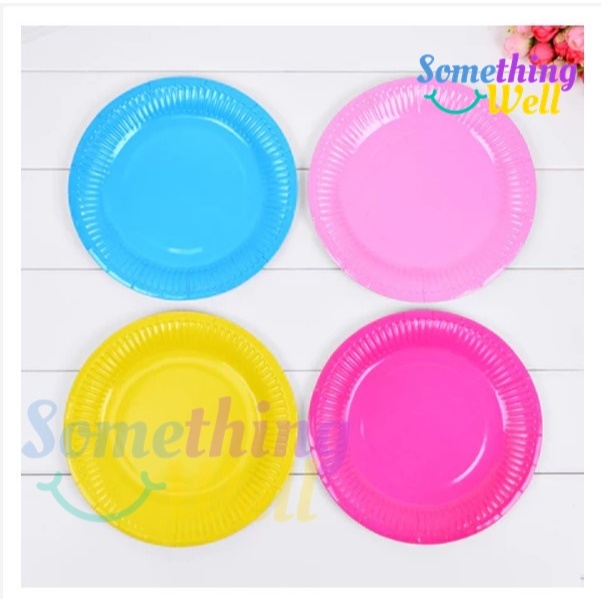 จานกระดาษ 7 นิ้ว(แพ็ค10ใบ) สีพื้น แบบใช้แล้วทิ้ง หรือสำหรับงาน DIY - รูปที่ 2