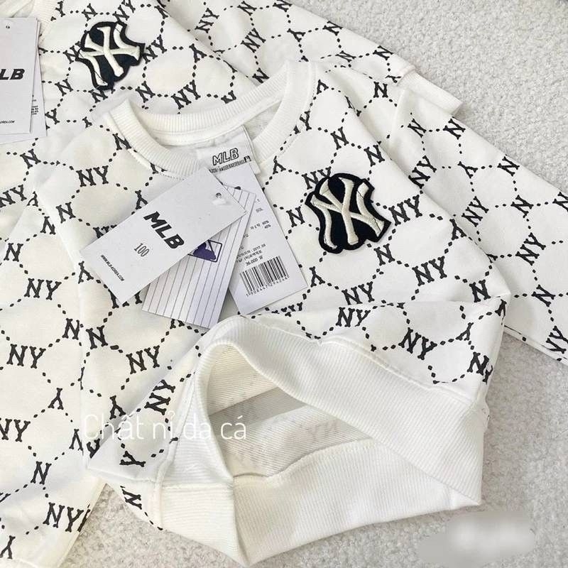 ชุดเซ็ทเสื้อ+กก.NY ลูกชาย ลูกสาวใส่ได้ค่าาผ้าเกล็ดปลาแบบหนา