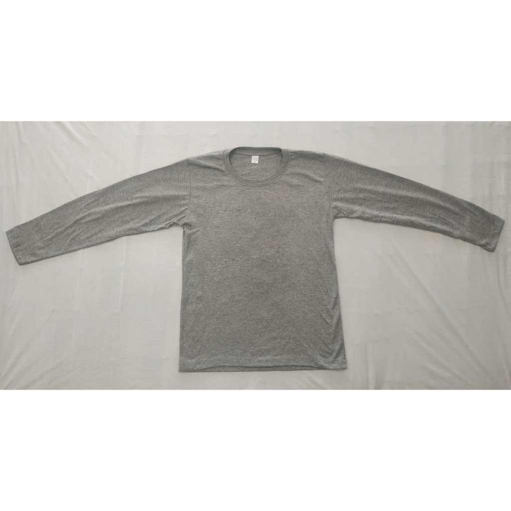 เสื้อแขนยาว สีพื้น สีเทา สีเทาดำ ไซส์ S – 3XL ราคา ถูกที่สุด ดีลบีเคเค แกลเลอรีภาพที่ 9