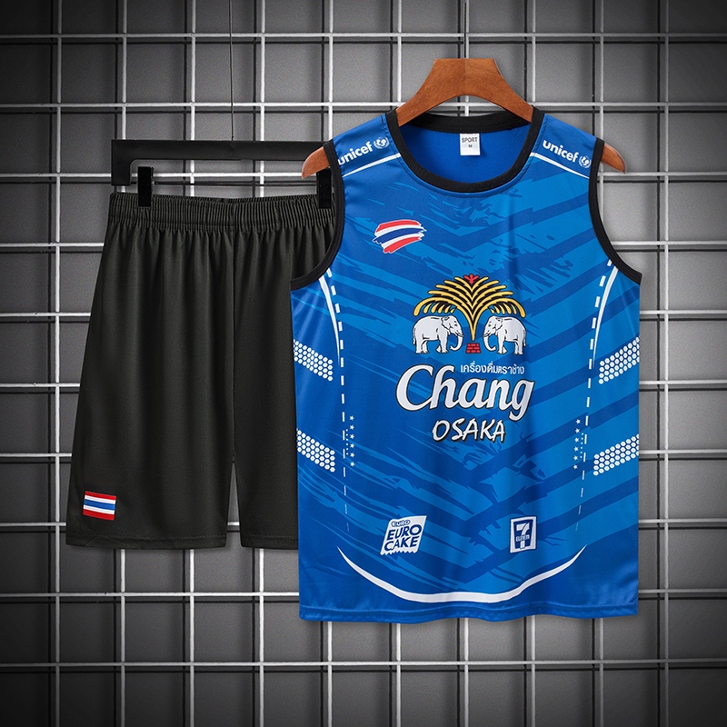 เสื้อแขนกุด ชุดวิ่ง ชุดกีฬา ผู้ชาย เสื้อ+กางเกงขาสั้น ซับเหงื่อ ระบายอากาศ Run ชุดกีฬาแขนกุด