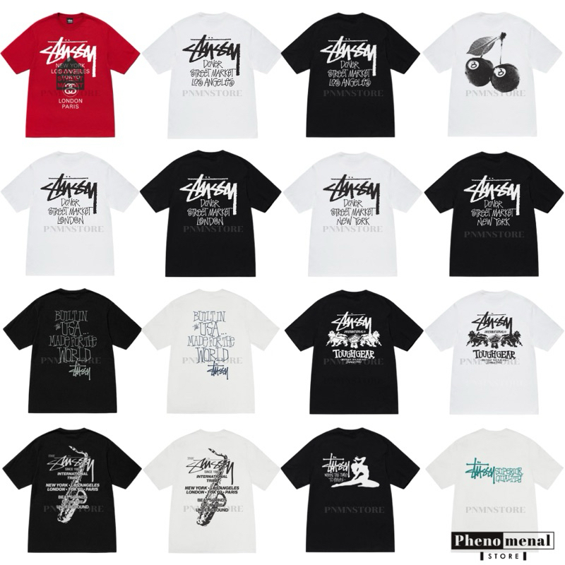 [เก็บโค้ด ลด 30%] เสื้อยืด STUSSY US ของแท้ พร้อมส่ง