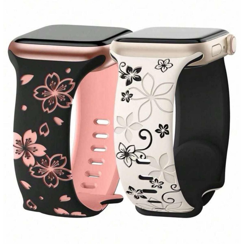 ❤️ใหม่!! 😻 สาย Silicone เนื้อนิ่ม ทูโทน⌚️สำหรับหน้าปัด 38/40/41/42/44/45/46/49 mm