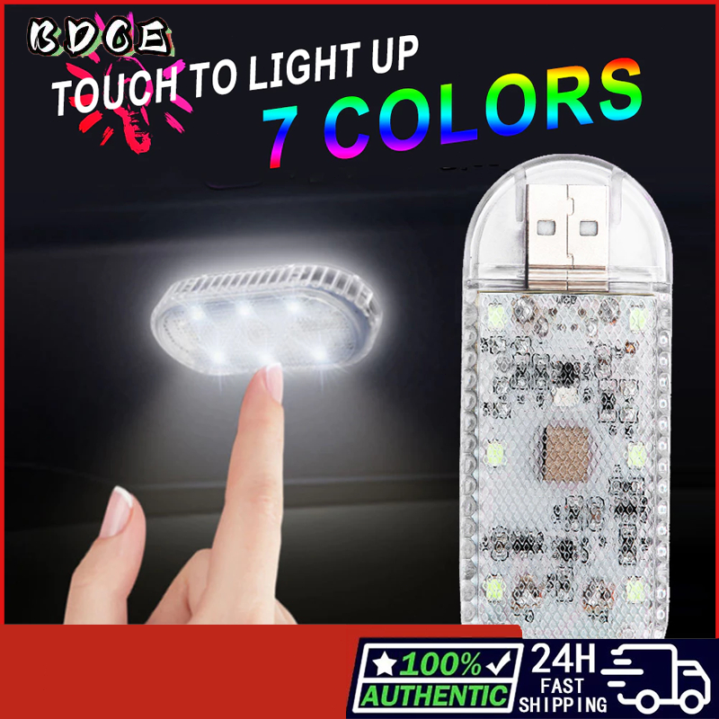 ไฟ LED USB ชาร์จพร้อมใช้งาน สำหรับรถยนต์ และยังสามารถสัมผัสได้