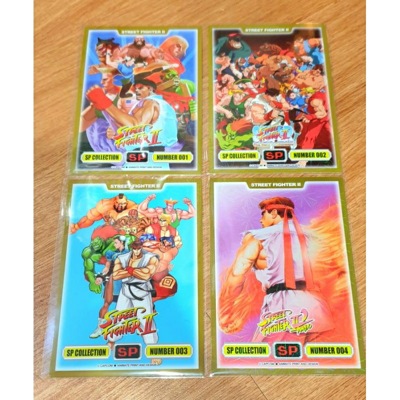 (ครบชุด 4 แบบ) บิ๊กการ์ด SP 01-04 สตรีทไฟท์เตอร์ Street Fighter II จากทีวีแมกกาซีน