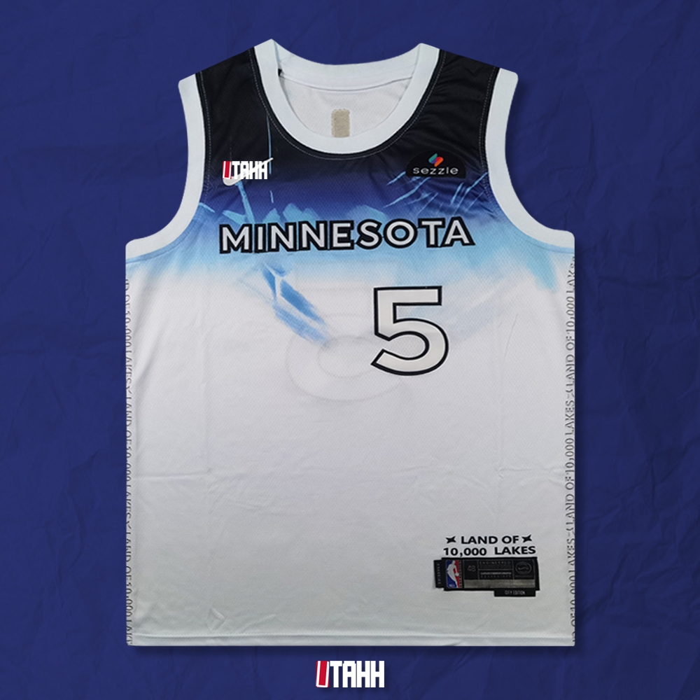 Anthony Edwards [Wolves] เสื้อบาสเกตบอล NBA  Basketball Jersey แบบปัก คุณภาพดี 094