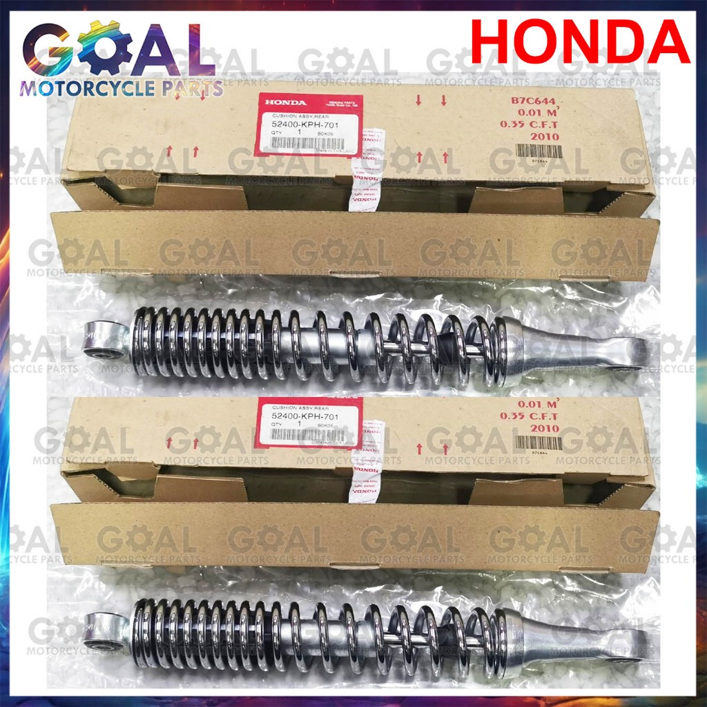 1คู่ (2ชิ้น) โช๊คหลัง WAVE125บังลม,เวฟ 125 S/R แท้ศูนย์ HONDA เวฟ 125 (2005-2011) สปริงสีเงิน รหัส 5