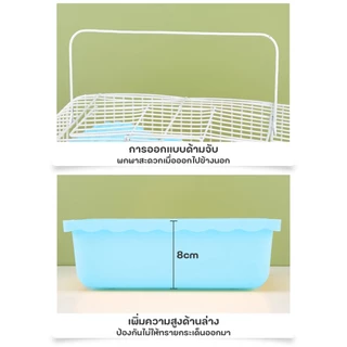 Winky Wink🐹กรงแฮมเตอร์ กรงหนู กรงสัตว์เลี้ยง กรงหนูตะเภา 2 ชั้น แบบพกพา พร้อมอุปกรณ์ กรงเม่น Hamster Cage