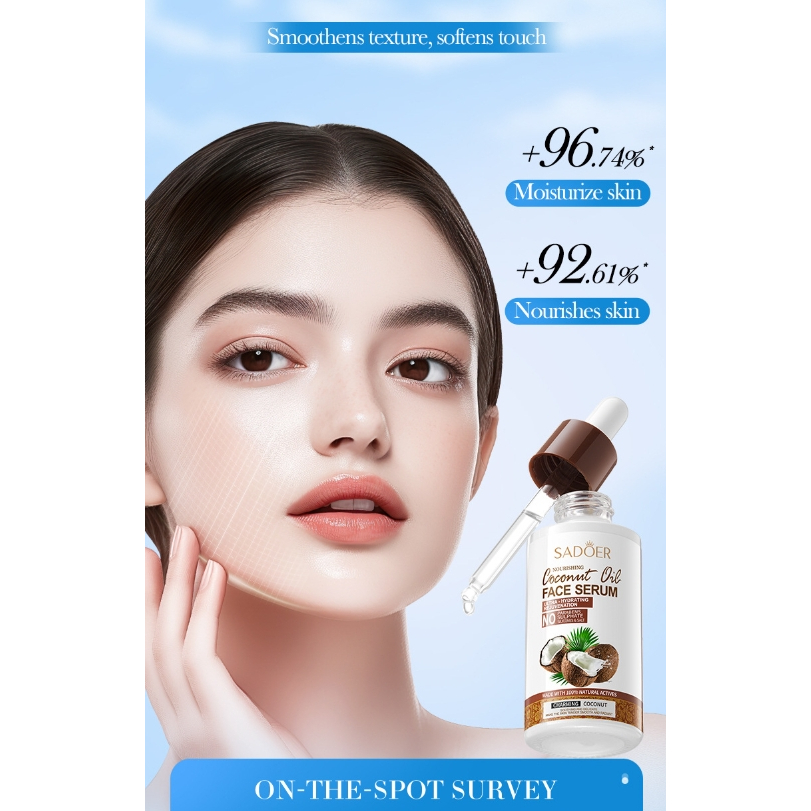 SADOER Coconut Oil FACE SERUM เซรั่มมะพร้าว ขนาด 40ml.