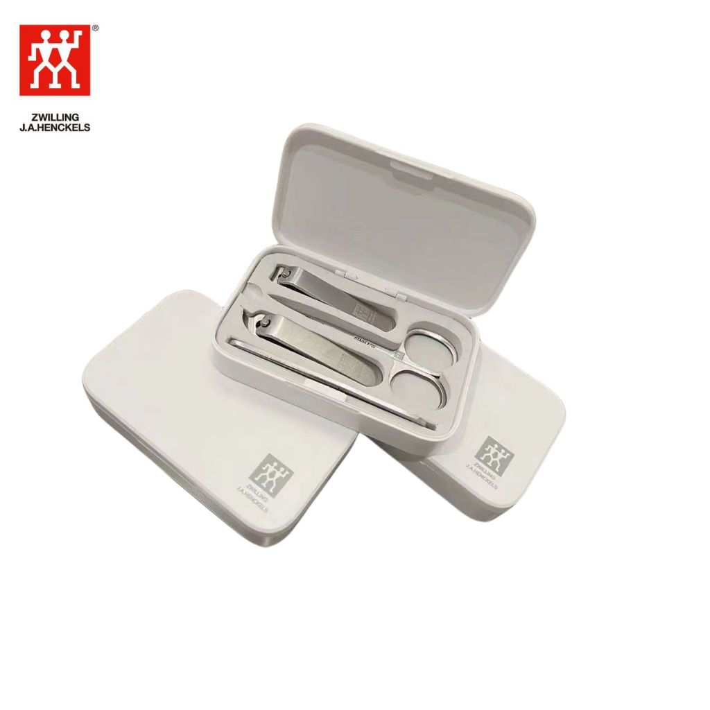 Zwilling German Nail Clippers Nail Clippers 4-piece Portable Stainless Steel Nail Care Set Flat Top