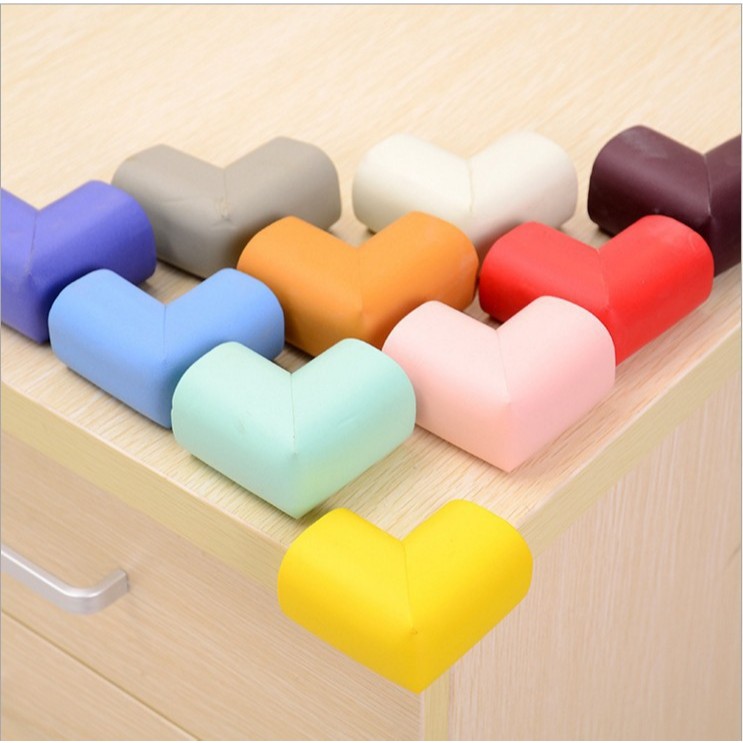 ZJF-01 【1 คู่】ยางกันกระแทกขอบโต๊ะ แบบเข้ามุม เพิ่มความปลอดภัยต่อลูกน้อย แถมฟรี กาวแปะ