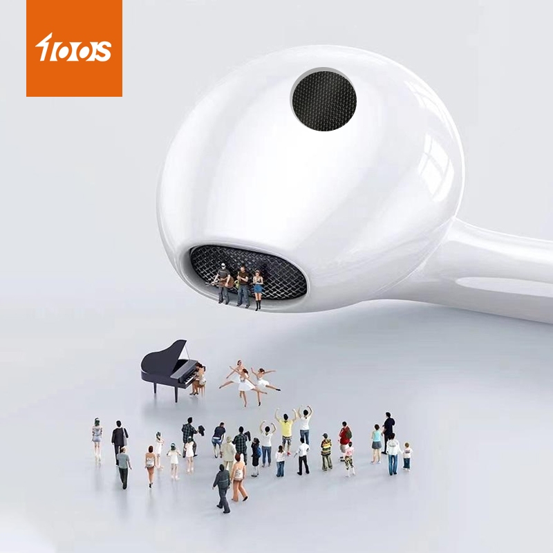 ชุดหูฟังบลูทูธ 【 ยี่ห้อ 100S 】 เหมาะสำหรับ i7-i14 [รับสาย ฟังเพลง เล่นเกม] - ภาพย่อย 2