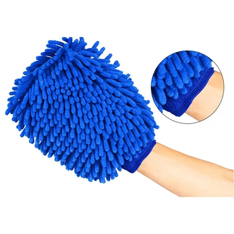 HEXMA  ถุงมือล้างรถไมโครไฟเบอร์ตัวหนอน เช็ดรถ ถุงมือล้างจาน car wash gloves - รูปที่ 5