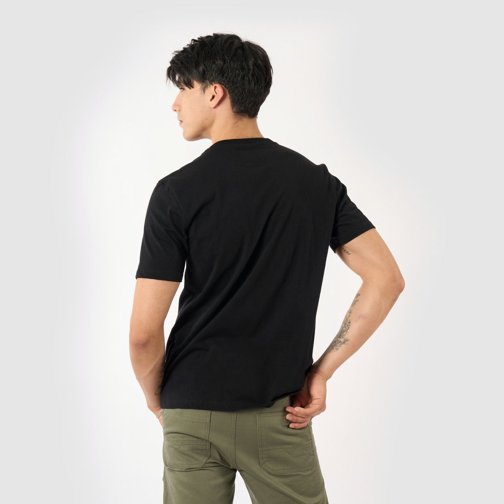 DAVIE JONES [BE FEARLESS] เสื้อยืดผู้ชาย Logo Slim Fit T-Shirt สีดำ ขาว LG0098 ราคา ถูกที่สุด ดีลบีเคเค แกลเลอรีภาพที่ 2