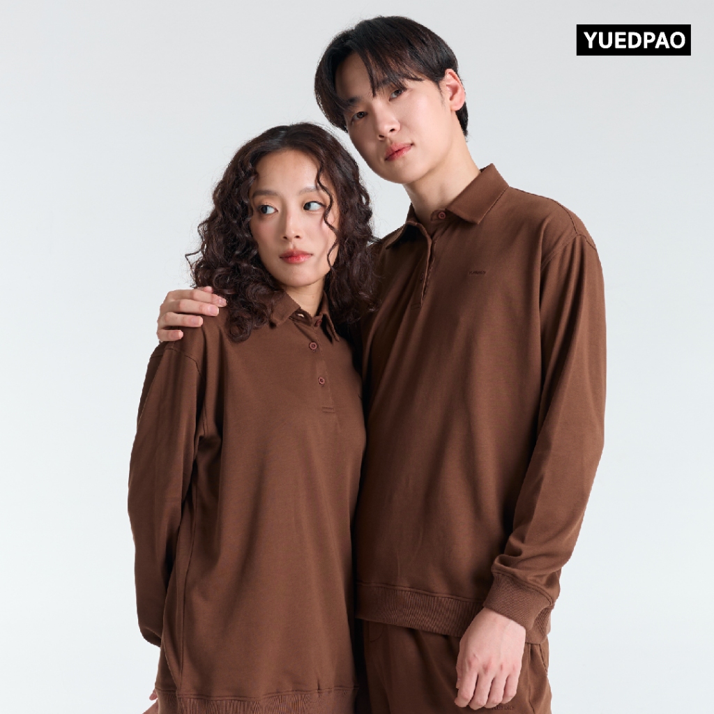 Yuedpao Fleece Air Flow Collection Polo Sweater Shirt เสื้อแขนยาว โปโลแขนยาว สเวตเตอร์ — صورة 6