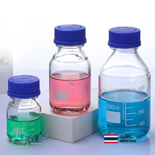ขวดแก้ว ขวดสารเคมี แบบฝาเกลียว ขนาด 100, 250, 500,1000,2000ml, Duran / Reagent bottle, Glass Laboratory Reagent Bottle
