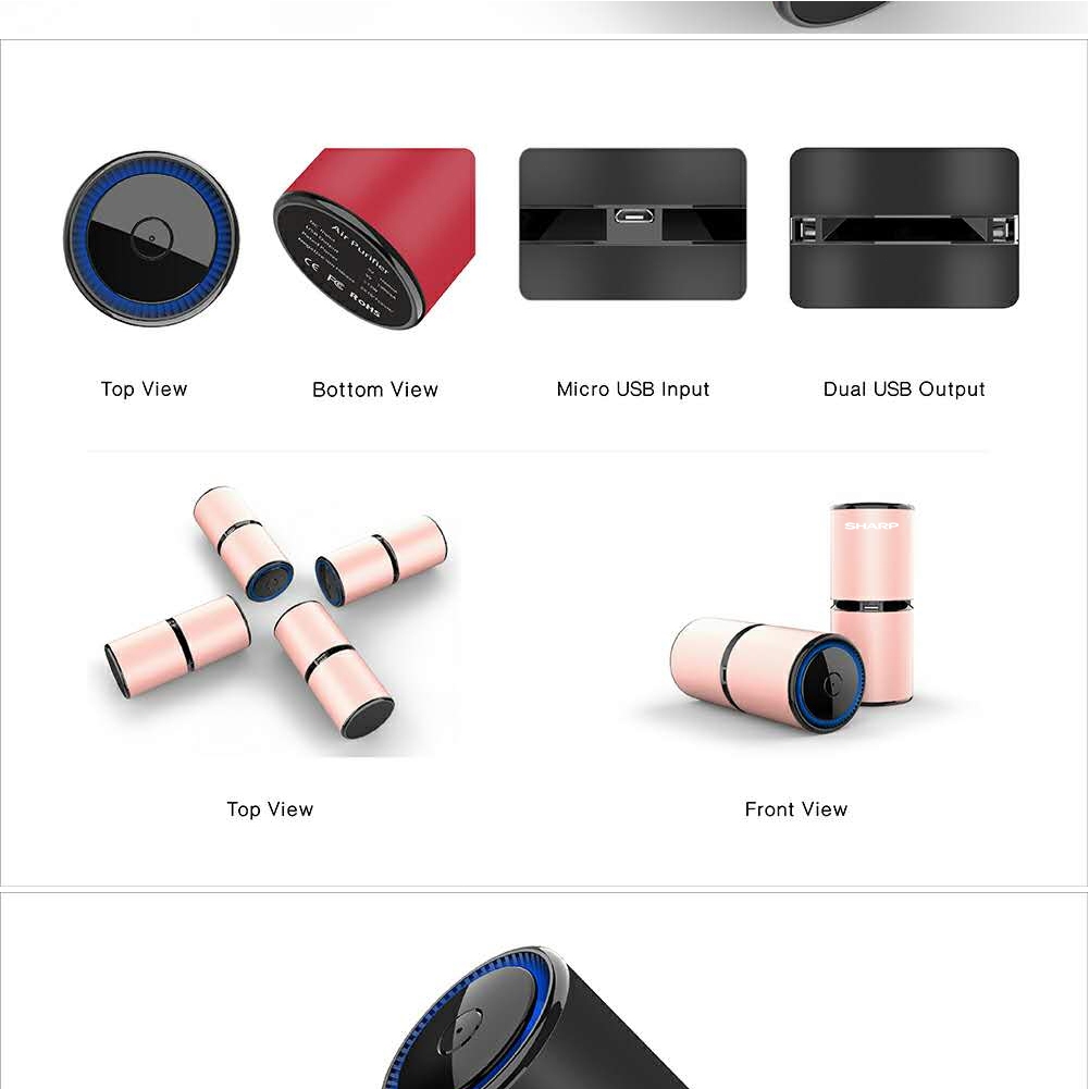 เครื่องฟอกอากาศ เครื่องฟอกอากาศในรถยนต์ PM2.5 ไอออนลบ กำจัดกลิ่น ดับกลิ่น ควัน กลิ่น น้ำมันหอมระเหย รสชาติสุทธิ ฆ่ ราคา ถูกที่สุด ดีลบีเคเค แกลเลอรีภาพที่ 9