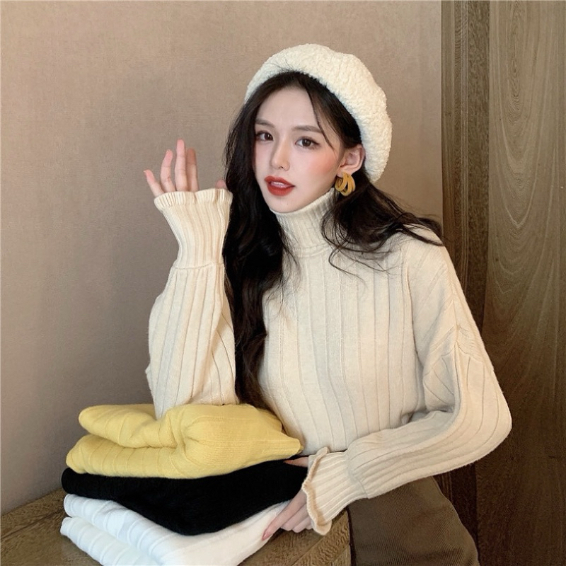 (C273) 🌷🎄 𝑩𝒐𝒕𝒂𝒏 𝑺𝒘𝒆𝒂𝒕𝒆𝒓 ☃️🌼 เสื้อไหมพรมคอเต่าขนาดฟรีไซส์ พร้อมส่ง 4 สี