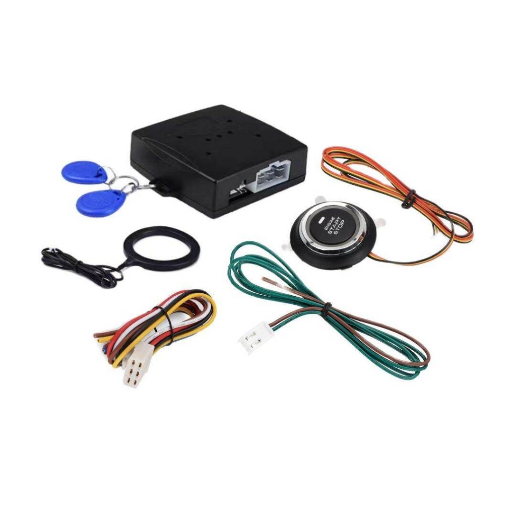 pl_auto  ปุ่ม push start พร้อมระบบคีย์กันขโมย RFID ปุ่มสตาสรถยนต์ สัญญาณกันขโมยรถยนต์อัจฉริยะ พร้อมคู่มือภาษาไทย
