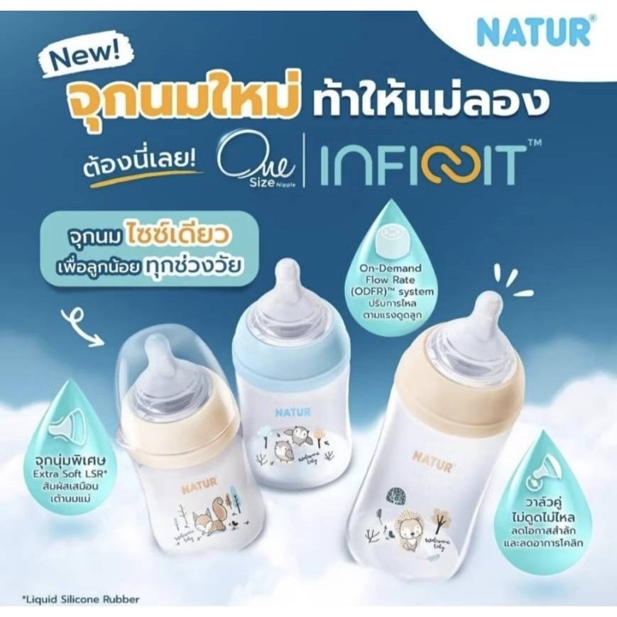 NATUR INFINIT ขวดนมอินฟินิท PP แพ็ก 2