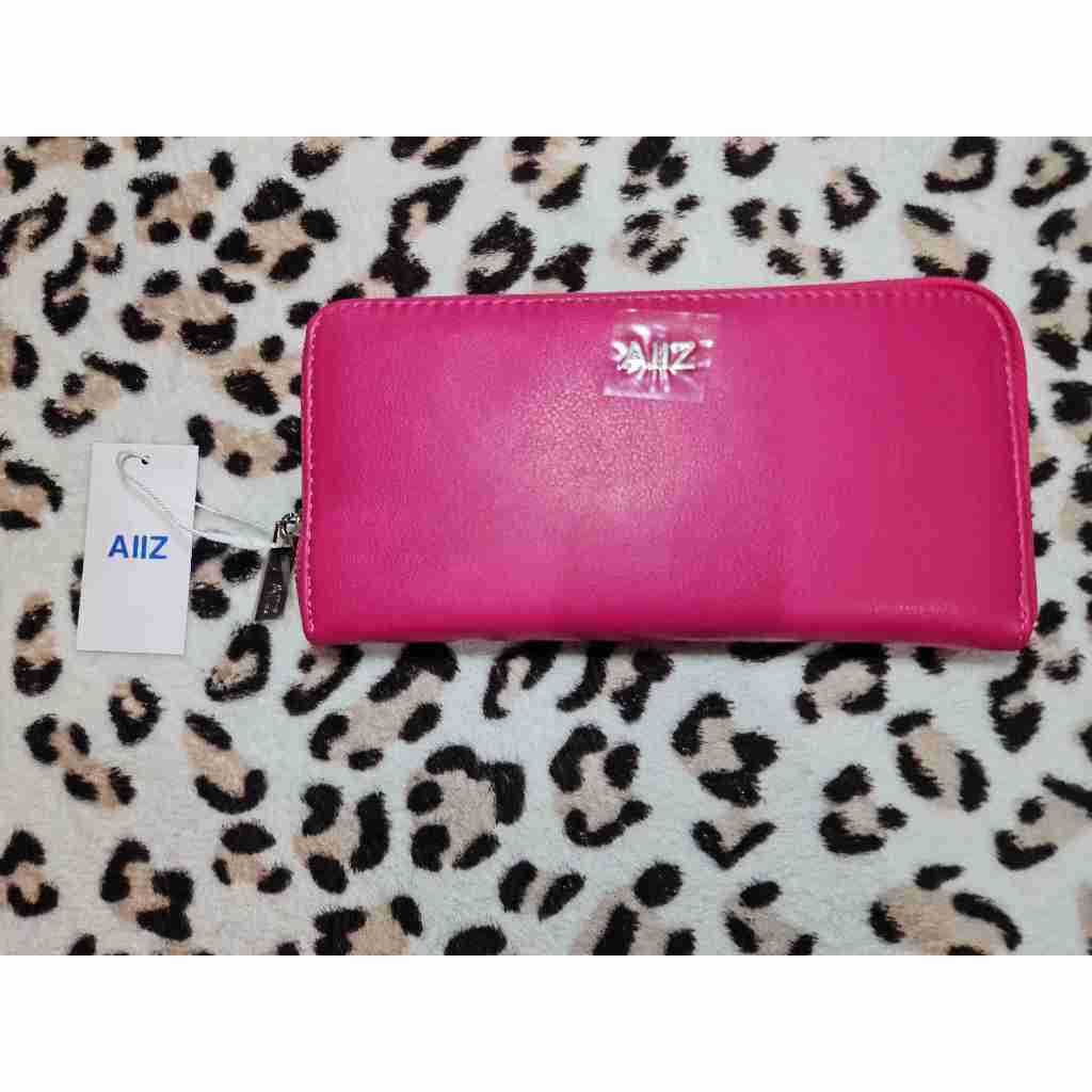 กระเป๋าสตางค์AllZแบรนด์แท้100% สีชมพูบานเย็น พร้อมส่ง