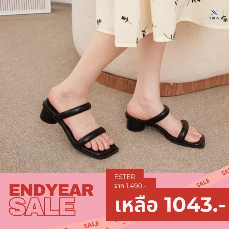 Minx รุ่น Ester รองเท้าส้นสูง 1.5 นิ้ว