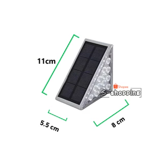 SJD-13LED ไฟเหลือง ไฟโซล่าเซลล์ Solar STEP light 13 LED IP67กันฝน ติดบันไดหน้าบ้าน เพิ่มความสวยงาม