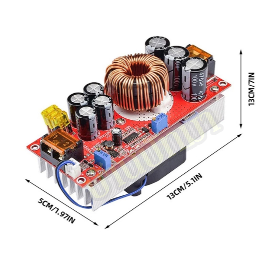 ปรับโวลท์DC-DC แปลงไฟ 1800W/1200W/400W สเต็ปอัพ step up dc โมดูล Converter Boost 8-60V to 12-90V พร้อมส่งในไทย
