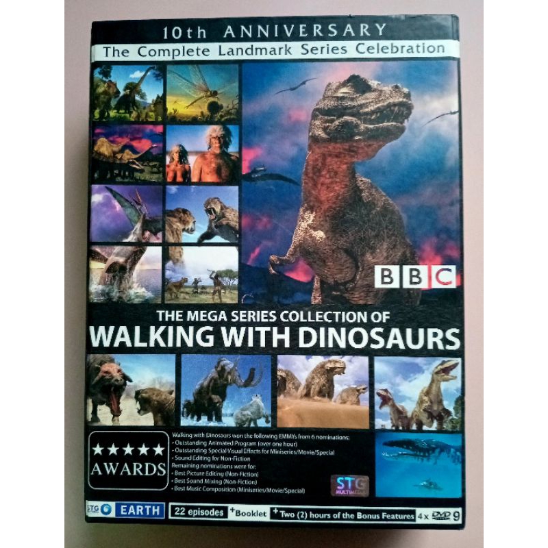 📀 BOXSET DVD THE MEGA SERIES COLLECTION OF WALKING WITH DINOSAURS+BOOKLET