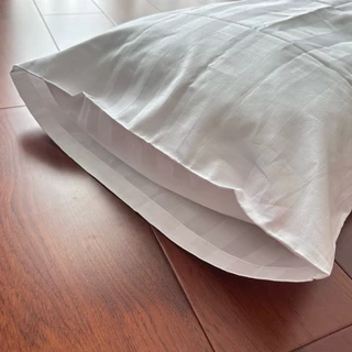 ปลอกหมอน โรงแรม ลายริ้ว ลายเรียบ ขนาดมาตรฐาน cotton100% C260 20*30+6