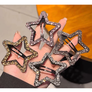 💕 💕 💕🌟🌟พร้อมส่ง !!!🌟🌟 เซตกิ๊บติดผมรูปดาวห้าแฉกประดับเพชรหรูหราเกาหลี 💕 💕 💕