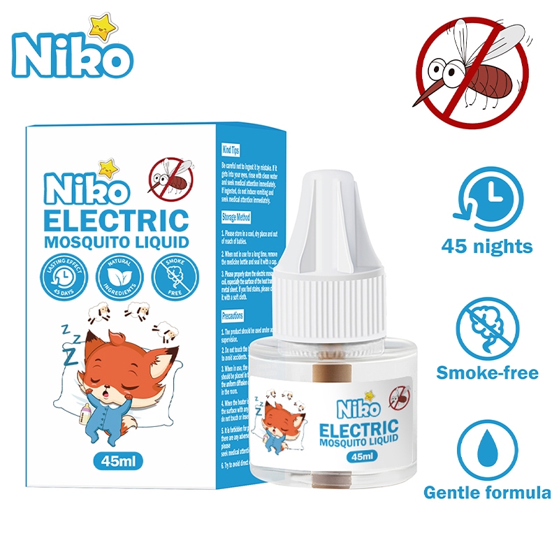 NIKO baby 45ml สารสกัดออร์แกนิก สารสกัดจากพืชธรรมชาติ สาระสำคัญของตะไคร้ ป้องกันยุง ยากันยุงออร์แกนิก