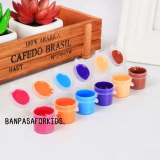 ชุดสีอะครีลิคสุดคุ้ม 6 สี 12สี พร้อมแปรงระบายสี ชุดอุปกรณ์ศิลปะ สำหรับเด็ก สีสันสดใส แห้งเร็ว