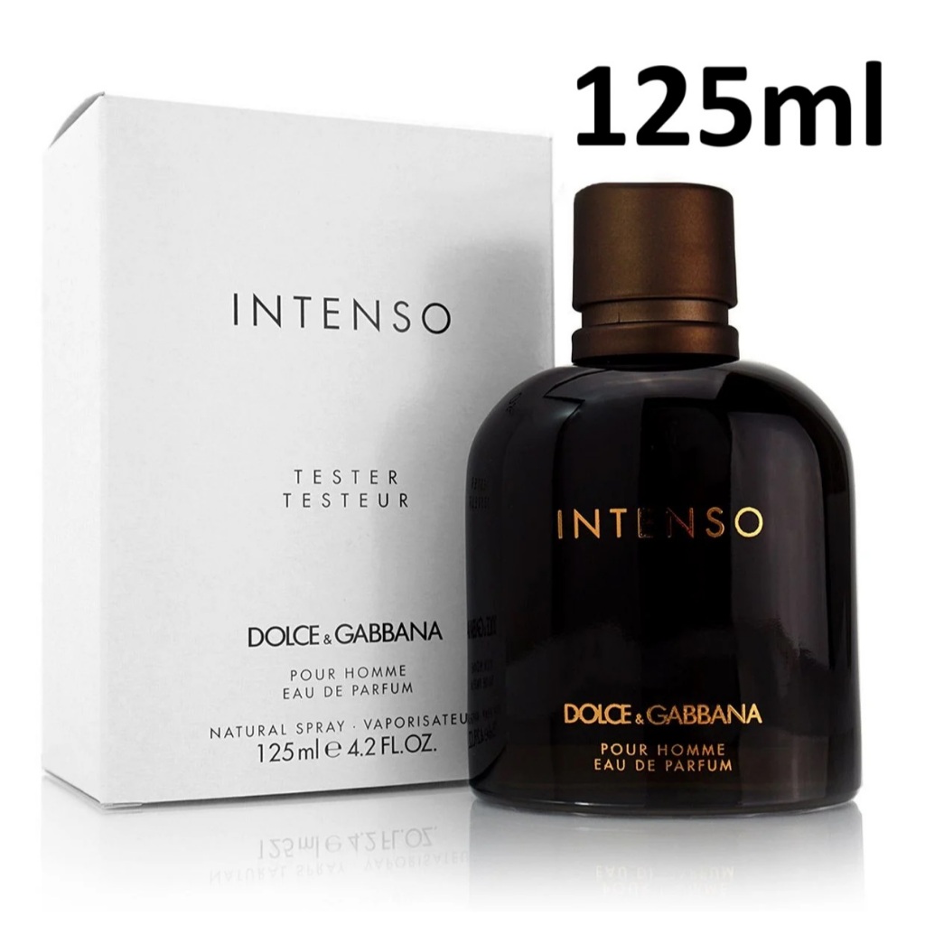 DOLCE & GABBANA INTENSO Pour Homme EDP 125ml (รุ่นเทสเตอร์ กล่องสีขาว)