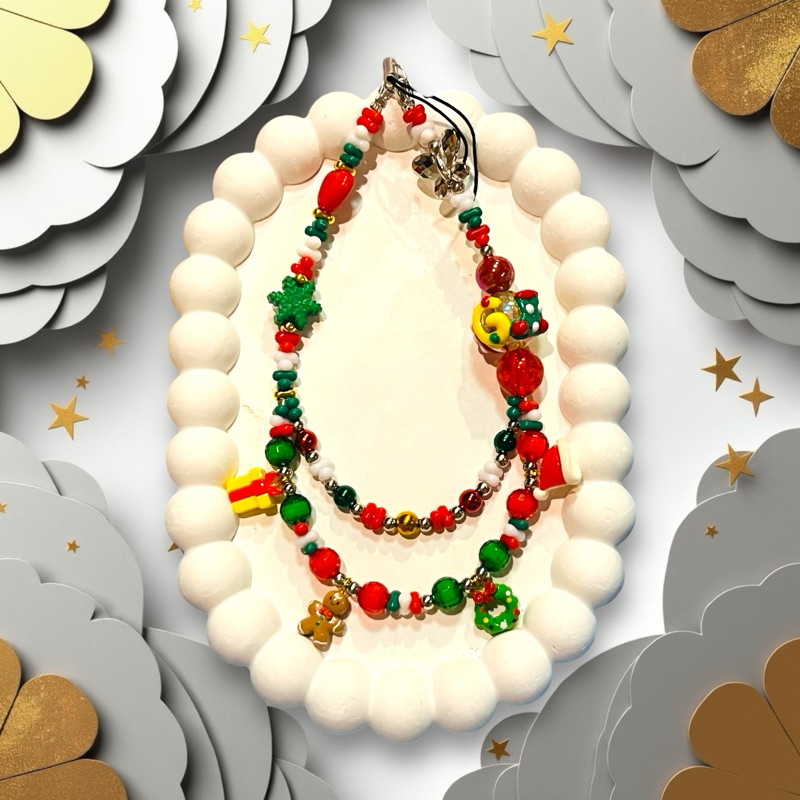 พวงกุญแจ handmade ชุดที่ 4 ธีมคริสมาส