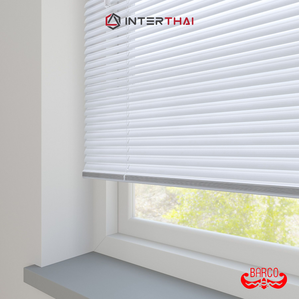 BARCO มู่ลี่ ม่านหน้าต่าง PVC 1 นิ้ว สีขาว