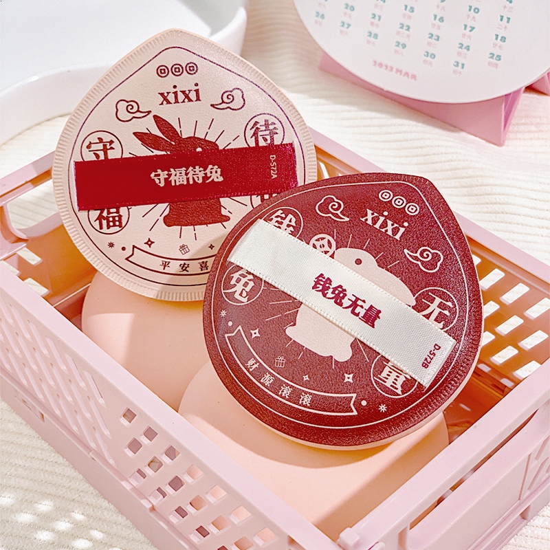 XIXI D572 Makeup Power Puff New Year Style พัฟฟองน้ํา แบบนิ่ม แบบหนา ความหนาแน่นสูง สําหรับ Abpopa Xixi Q Bomb