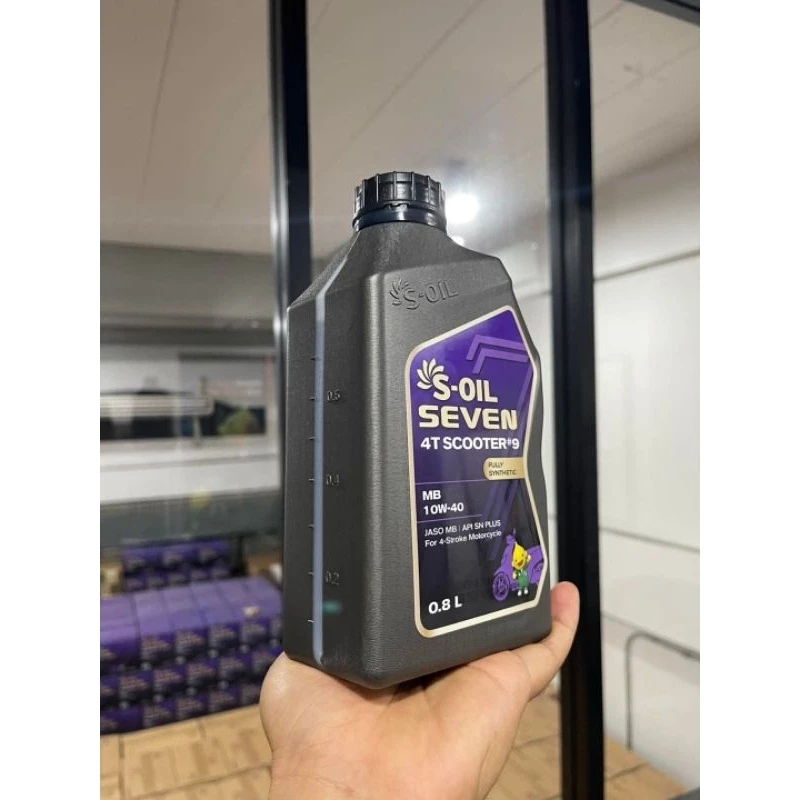 (สติ๊กเกอร์หมด) S-OIL SEVEN 4T SCOOTER #9 MB 10W40 น้ำมันเครื่องมอเตอร์ไซค์สังเคราะห์ 100% thumbnail 6