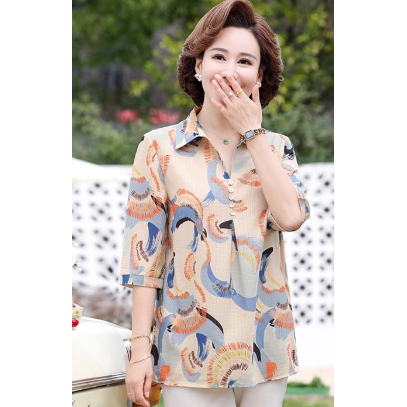 เชิ้ตผู้ใหญ่สดใส มี 4โทนสี เสื้อเชิ้ตแบบใหม่ทรงสวยผู้ดี ผ้านิ่มใส่สบายไม่ยับด้วย#พร้อมส่ง#เชิ้ตผู้หญิง#ส่งฟรี#คุณนาย