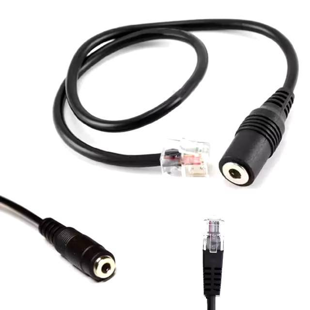 ชุดหูฟัง BUDDY ชุดหูฟังสมาร์ทโฟน 3.5 มม.TO RJ9 แปลงสมาร์ทโฟน 3.5 มม.ปลั๊กเดี่ยว 4P4C RJ9 โทรศัพท์มือ